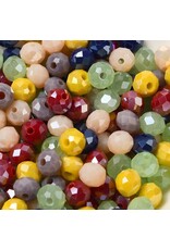 6x5mm Rondelle   Multi  Mix  50g