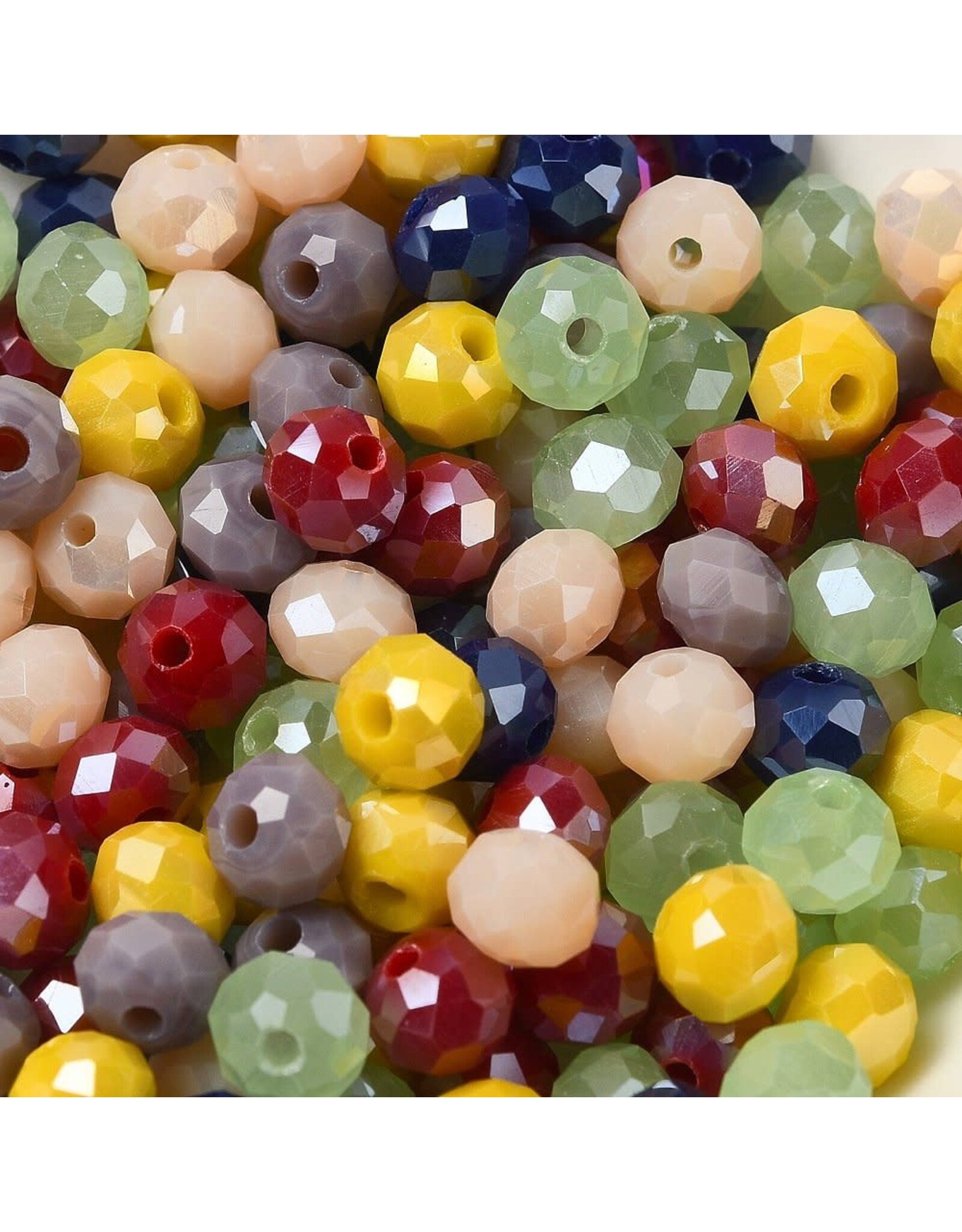 6x5mm Rondelle   Multi  Mix  50g