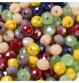 6x5mm Rondelle   Multi  Mix  50g