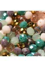 8x6mm Rondelle Beach Mix  50g