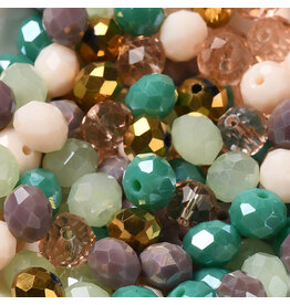 8x6mm Rondelle Beach Mix  50g