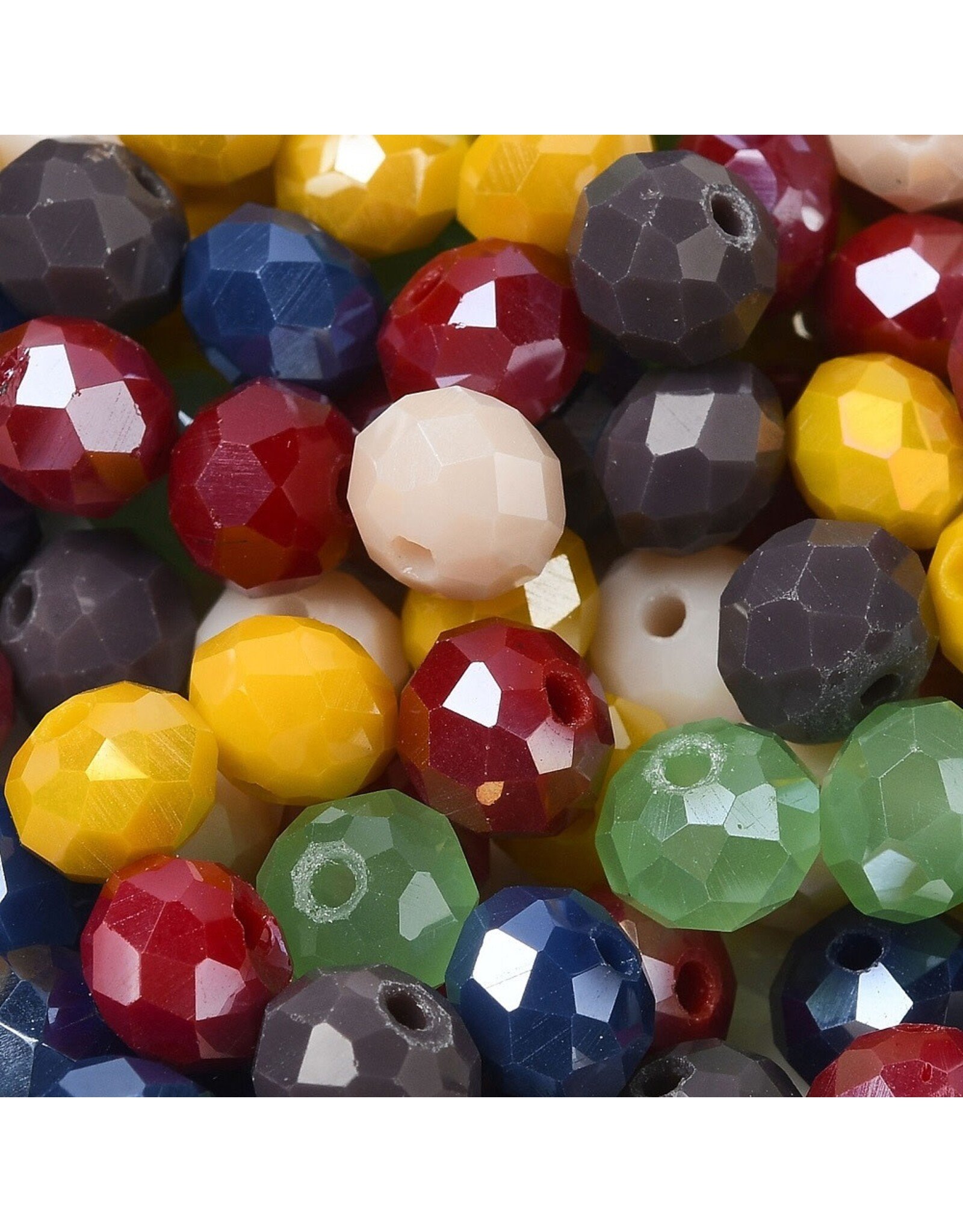 8x6mm Rondelle Multi Mix  50g