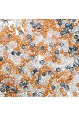 4x3mm Rondelle Peach Topaz  Mix  50g