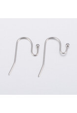 Ear Wire 21x12mm Stainless Steel