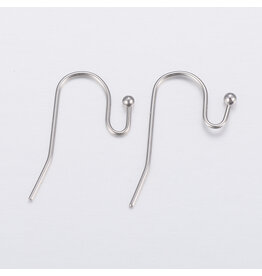 Ear Wire 21x12mm Stainless Steel