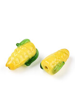 17x10mm  Lampwork Corn On The Cob  x4