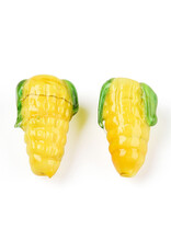 17x10mm  Lampwork Corn On The Cob  x4