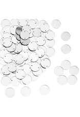 Round Acrylic Cabochon 20mm Mirror  x10
