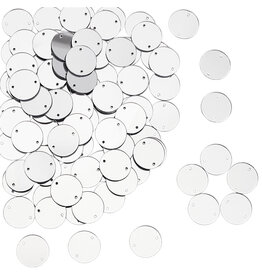 Round Acrylic Cabochon 20mm Mirror  x10