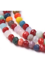 3.5x3mm Rondelle Opaque Multi x120