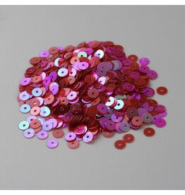 5mm Round Flat  Sequin Red AB    9.5g
