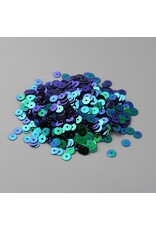 5mm Round Flat  Sequin Teal AB    9.5g