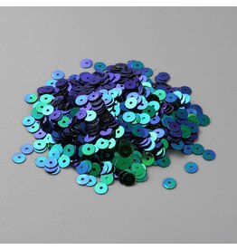 5mm Round Flat  Sequin Teal AB    9.5g