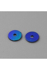 5mm Round Flat  Sequin Teal AB    9.5g