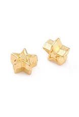 Star Bead Gold  6mm    NF