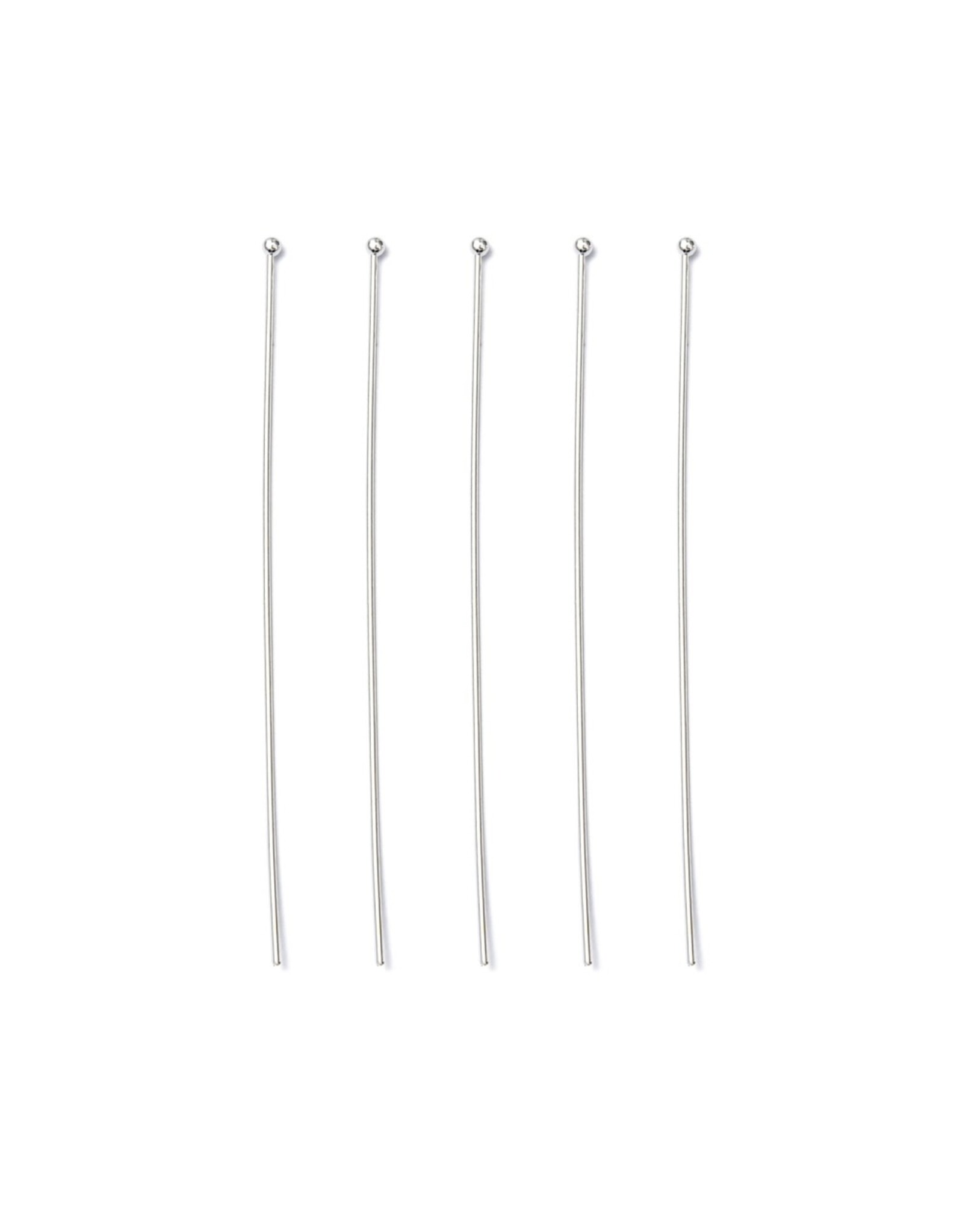 Headpins 3”  Ball 20g  Silver   NF