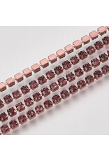 Rhinestone Banding 1 row 2mm  Light Amethyst/Purple