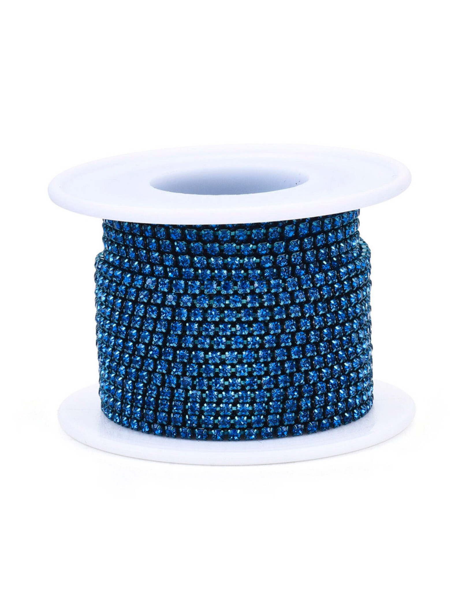 Rhinestone Banding 1 row 2mm  Light Sapphire/Blue