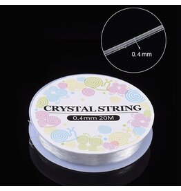 Elastic Cord  Clear Round  .4mm  x20m