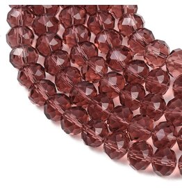 10x8mm Rondelle Purple Amethyst   x55