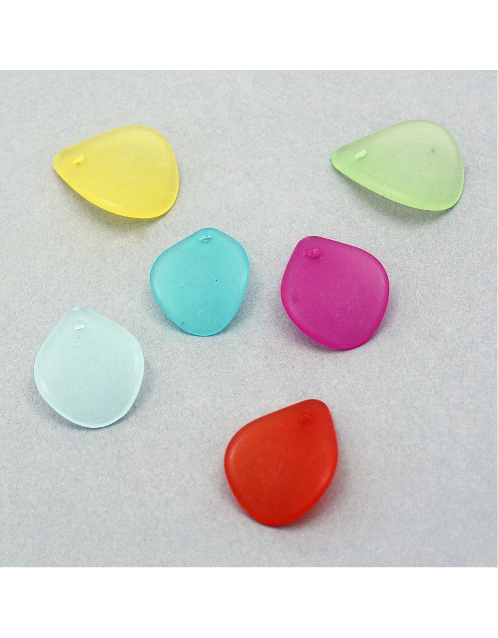 16x12mm Acrylic Leaf Random Mix   x100