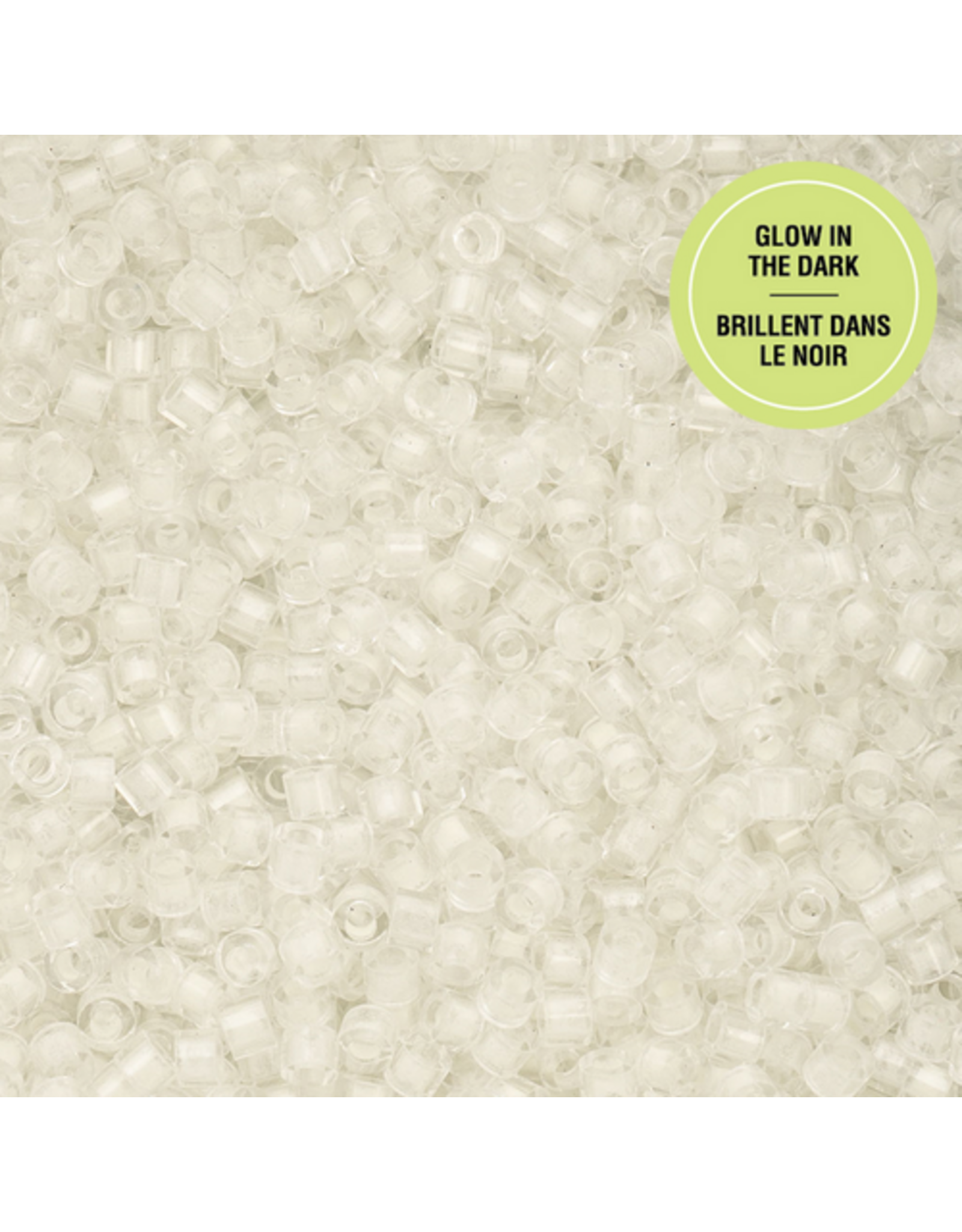 cb1134   11 Cylin Glow In Dark White to Green c/l  12g