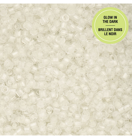 cb1134   11 Cylin Glow In Dark White to Green c/l  12g