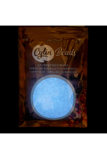 cb1136   11 Cylin Glow In Dark White to Sky Blue c/l  12g