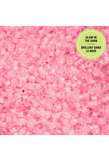 cb1137   11 Cylin Glow In Dark Pink to Peach c/l  12g