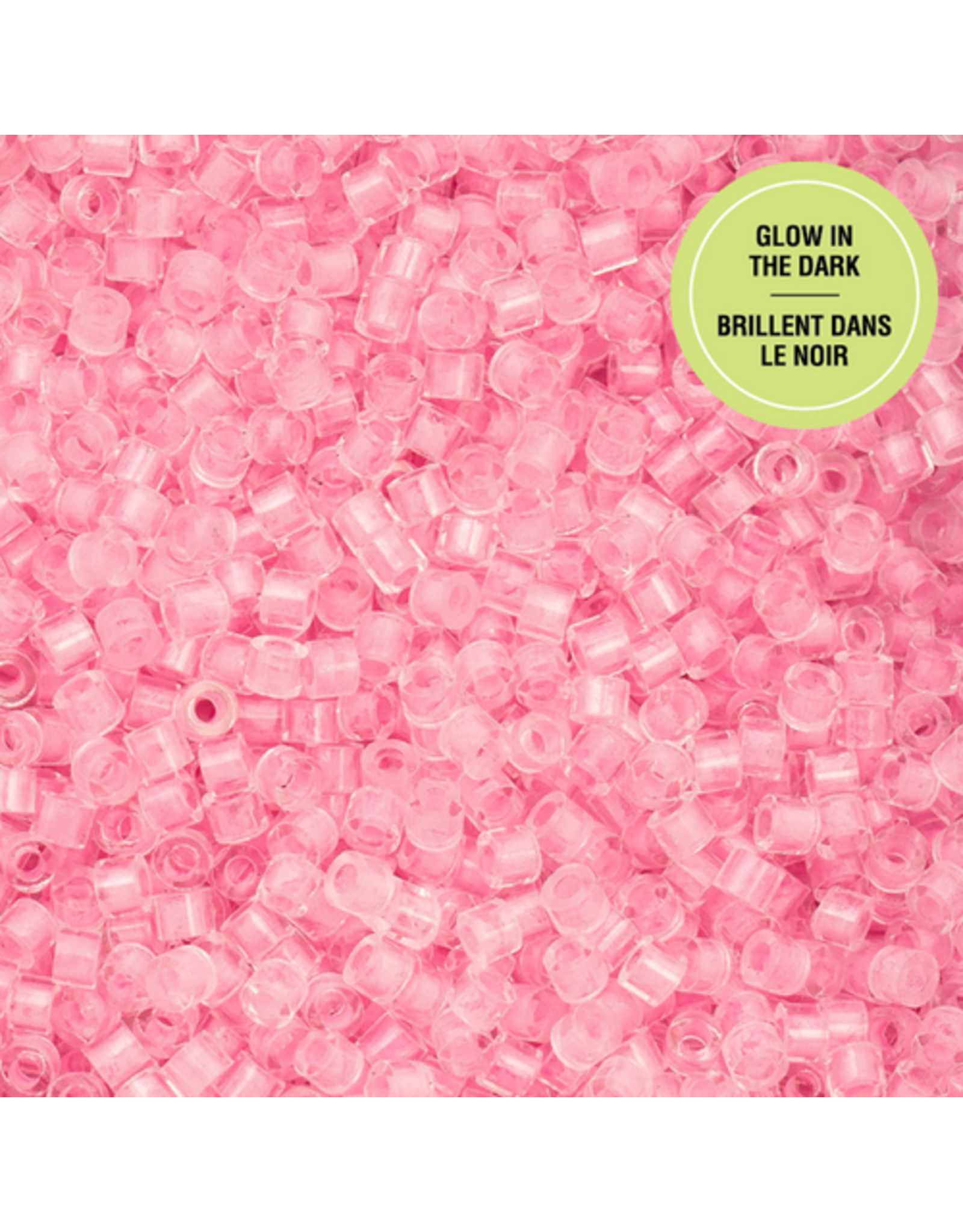 cb1137   11 Cylin Glow In Dark Pink to Peach c/l  12g