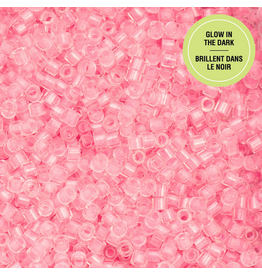 cb1138   11 Cylin Glow In Dark Pink Neon  to Peach c/l  12g