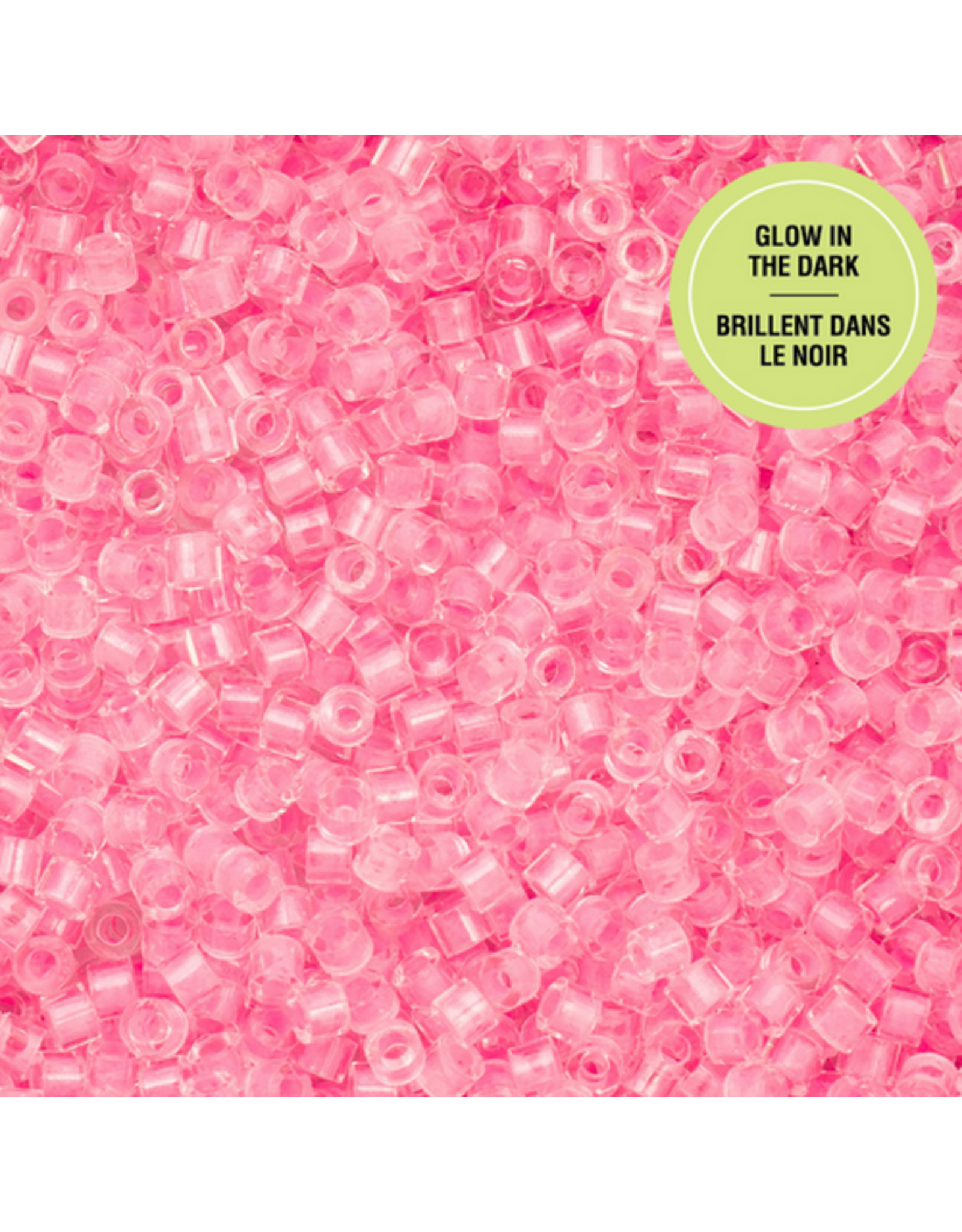 cb1139   11 Cylin Glow In Dark Rose to Dark Pink c/l  12g