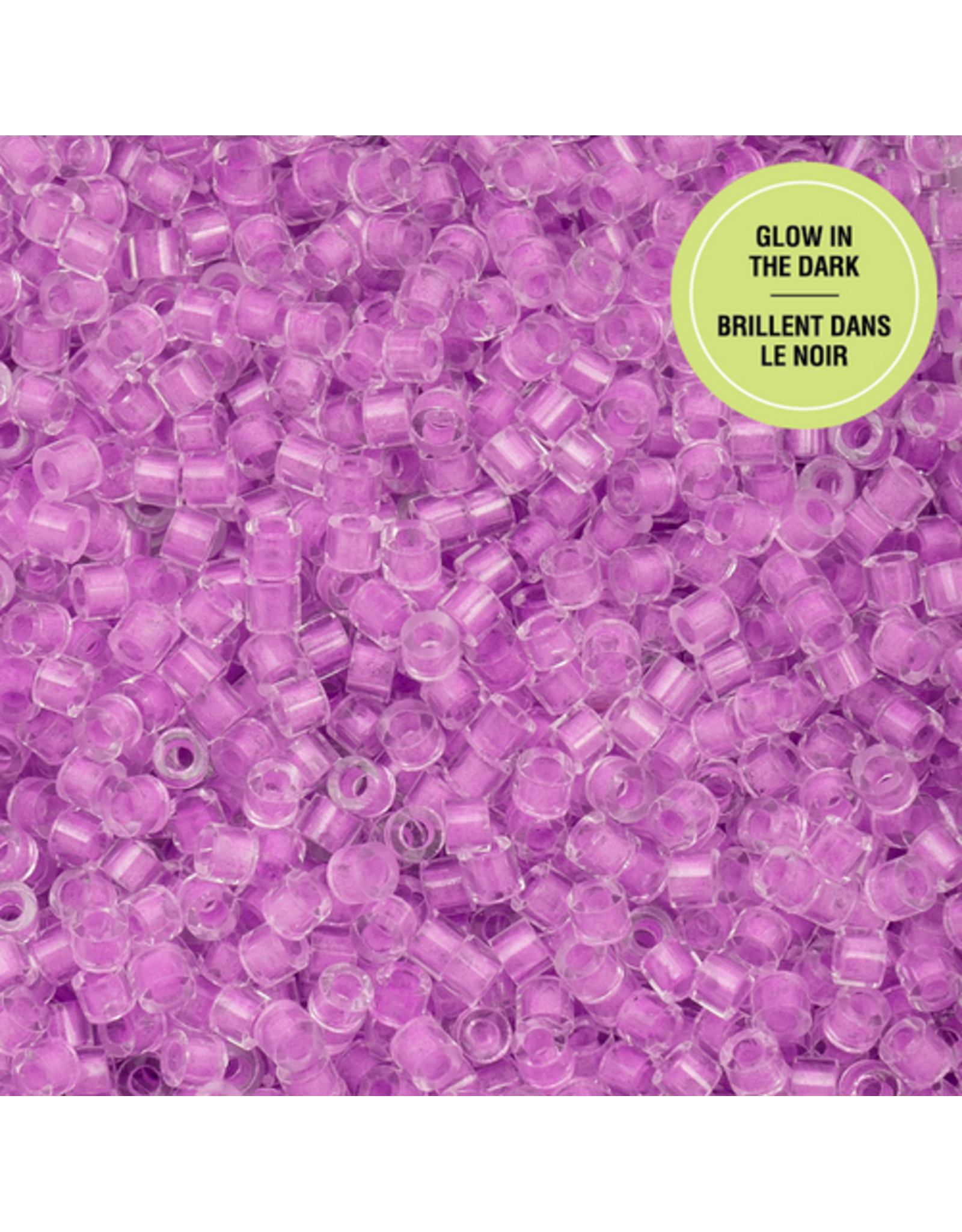 cb1141  11 Cylin Glow In Dark Purple to White  c/l  12g