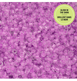 cb1141  11 Cylin Glow In Dark Purple to White  c/l  12g