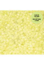 cb1142  11 Cylin Glow In Dark Yellow to Yellow  c/l  12g