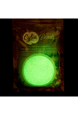 cb1144  11 Cylin Glow In Dark Light Green to Yellow  c/l  12g