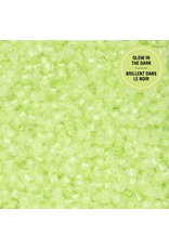 cb1144  11 Cylin Glow In Dark Light Green to Yellow  c/l  12g