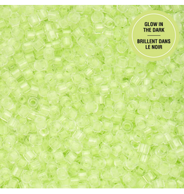 cb1144  11 Cylin Glow In Dark Light Green to Yellow  c/l  12g