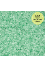 cb1145  11 Cylin Glow In Dark Light Green to Green  c/l  12g