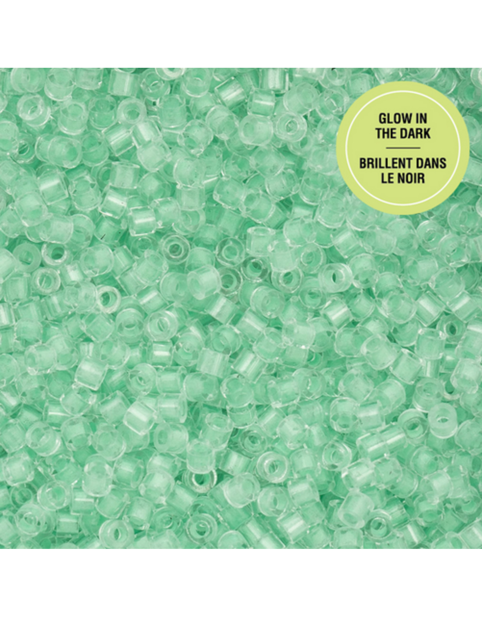 cb1145  11 Cylin Glow In Dark Light Green to Green  c/l  12g