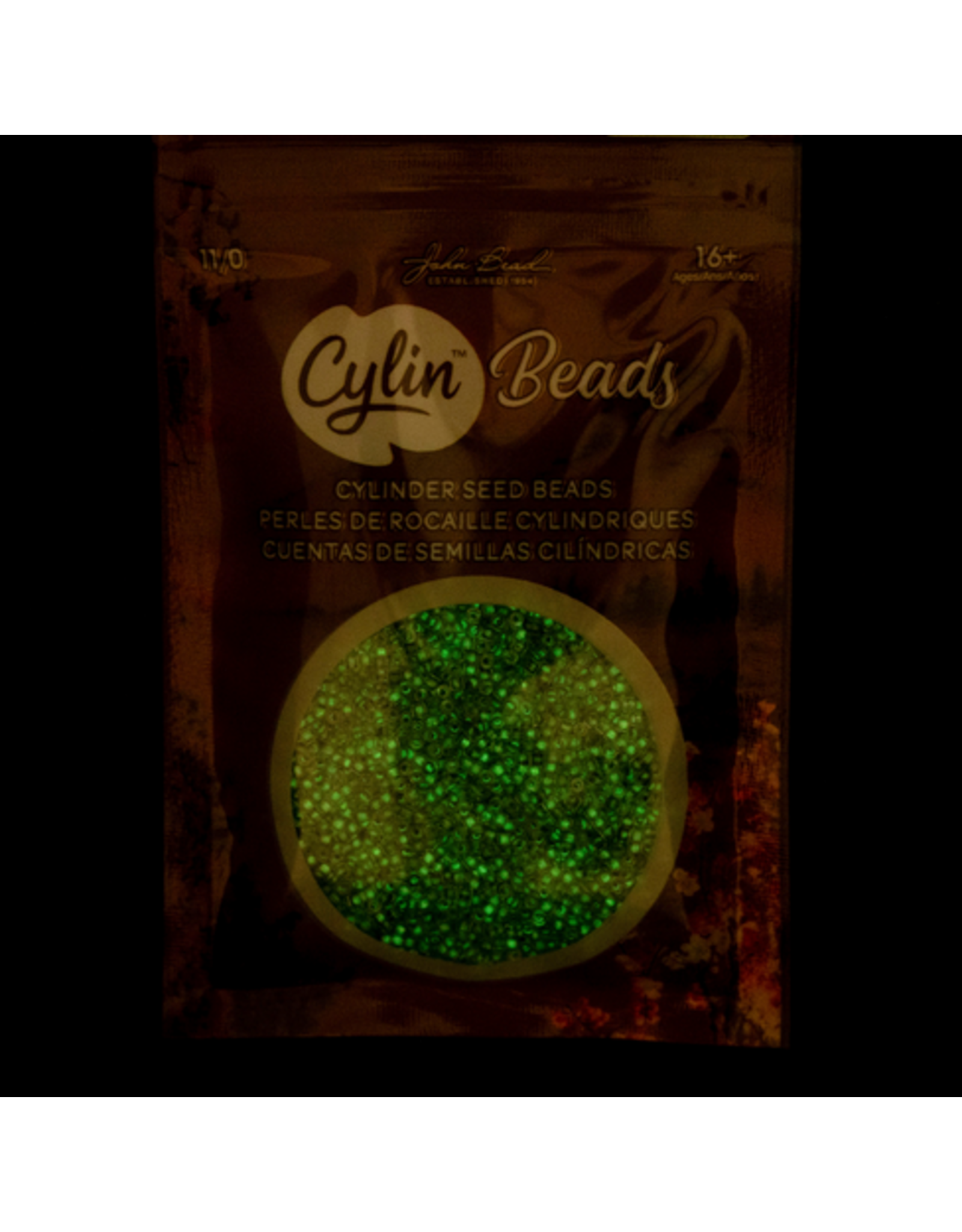 cb1153  11 Cylin Glow In Dark  Grey Green  c/l  12g