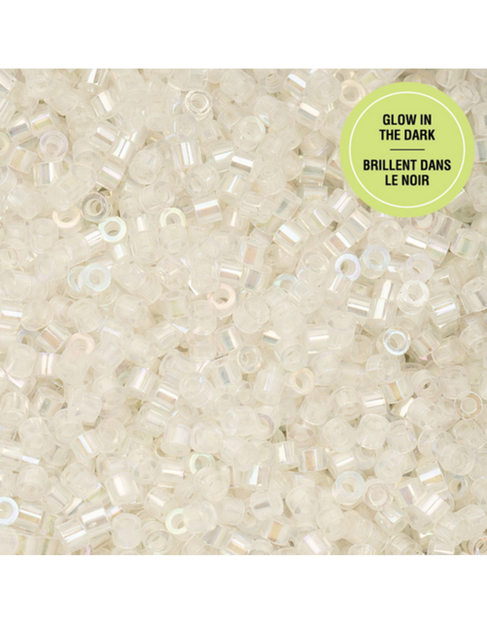 cb1116  11 Cylin Glow In Dark White AB  to Sky Blue c/l  12g