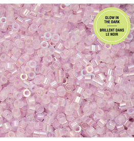 cb1120  11 Cylin Glow In Dark Violet Ab to Blue c/l  12g