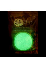 cb1125  11 Cylin Glow In Dark Light Blue Ab to  Green c/l  12g