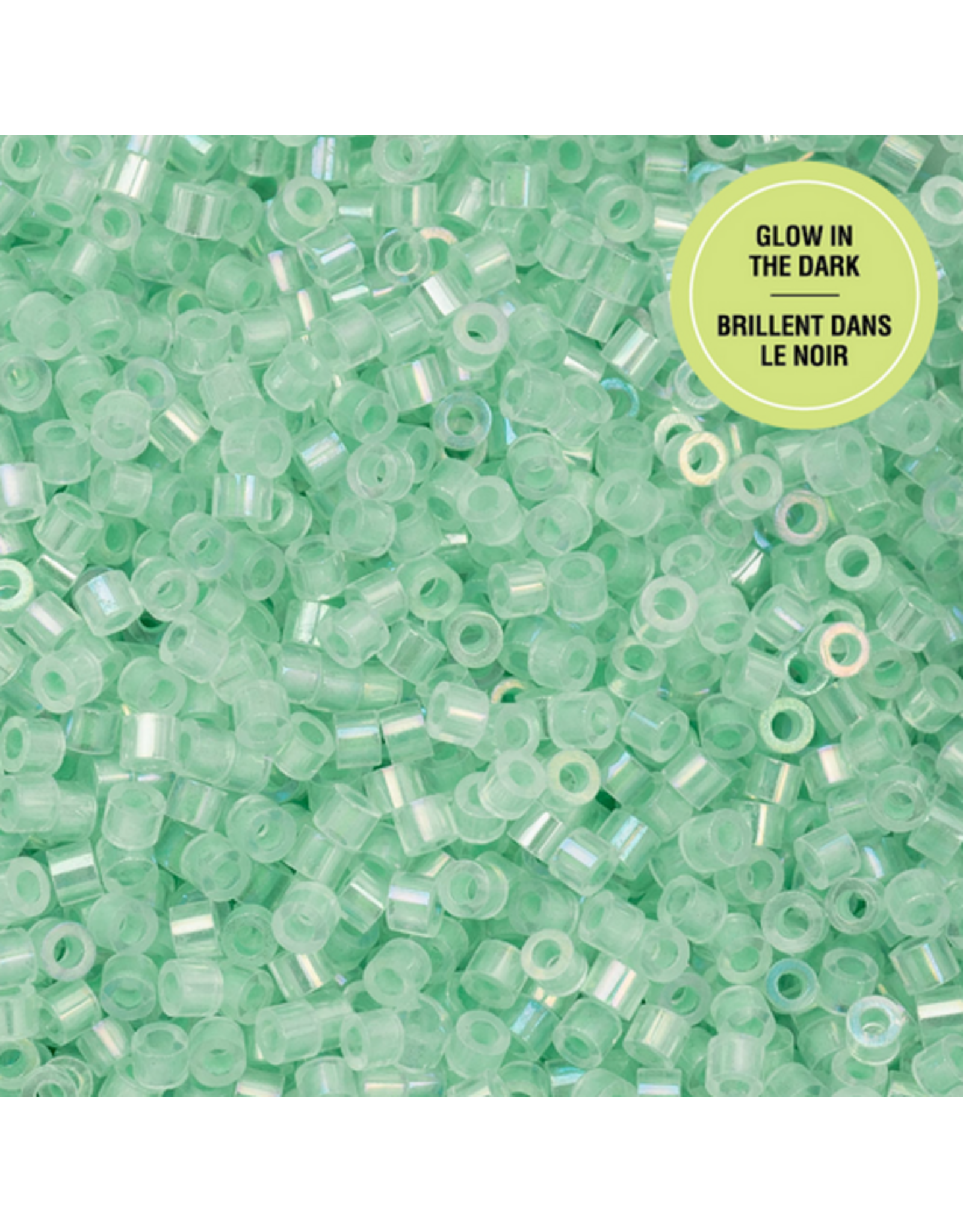 cb1125  11 Cylin Glow In Dark Light Blue Ab to  Green c/l  12g