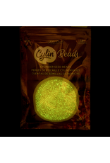 cb1126  11 Cylin Glow In Dark Golden Yellow Ab to  Yellow c/l  12g