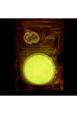 cb1127  11 Cylin Glow In Dark Light Yellow Ab to Yellow c/l  12g