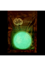 cb1130  11 Cylin Glow In Dark Blue Ab to Green  c/l  12g