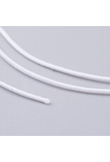 Elastic Cord  White   .8mm  x24m