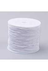 Elastic Cord  White   .8mm  x24m
